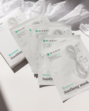 Успокаивающая маска для восстановления кожи Rejuran Recover Soothing Mask 5 шт AM0074 фото